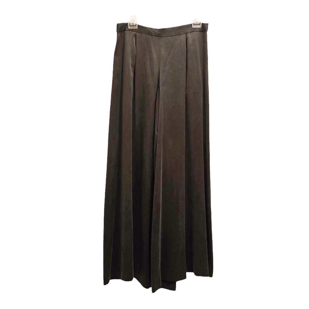 100% Silk Wide Leg Palazzo Pants - Size Small